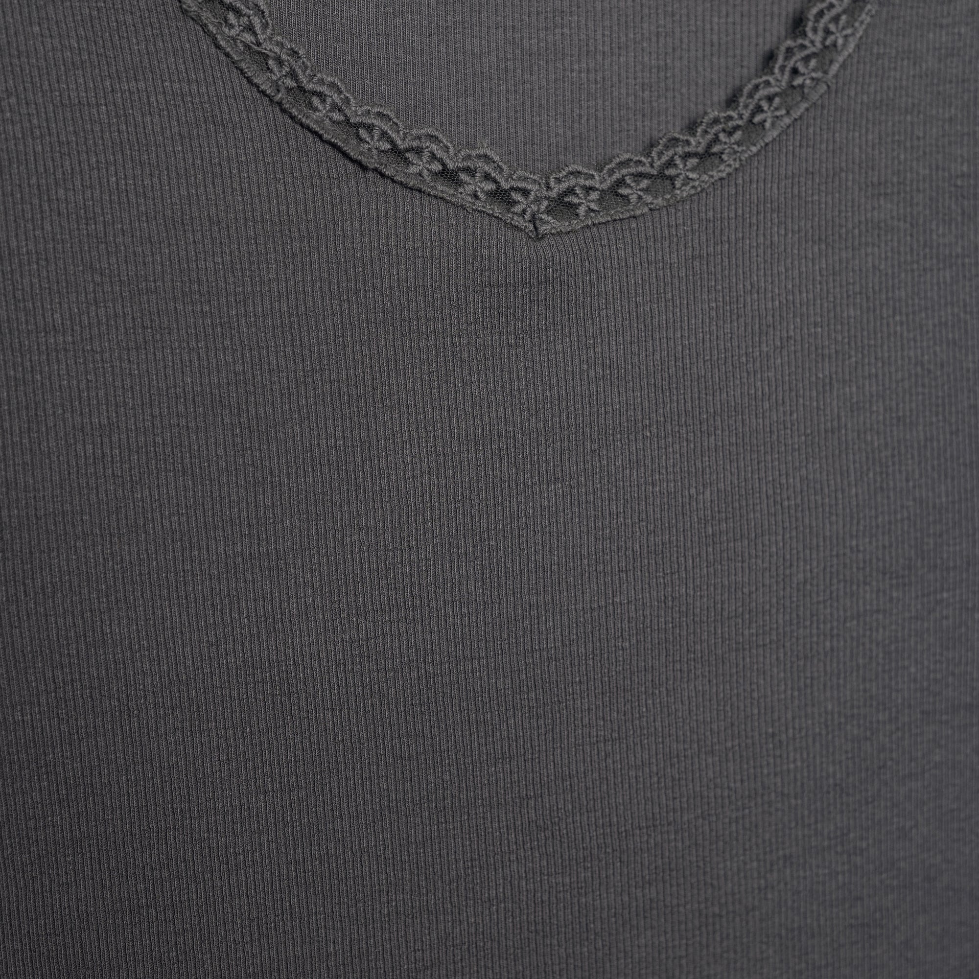 Lace Neck Ladies T-Shirt Short Sleeve