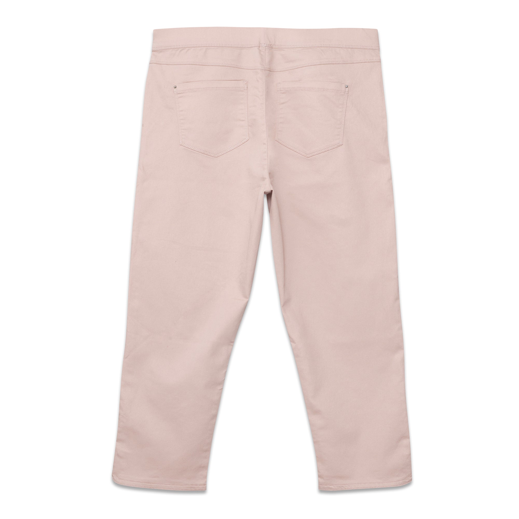 Elastic Waistband Four Quarter Ladies Gabardine Pants