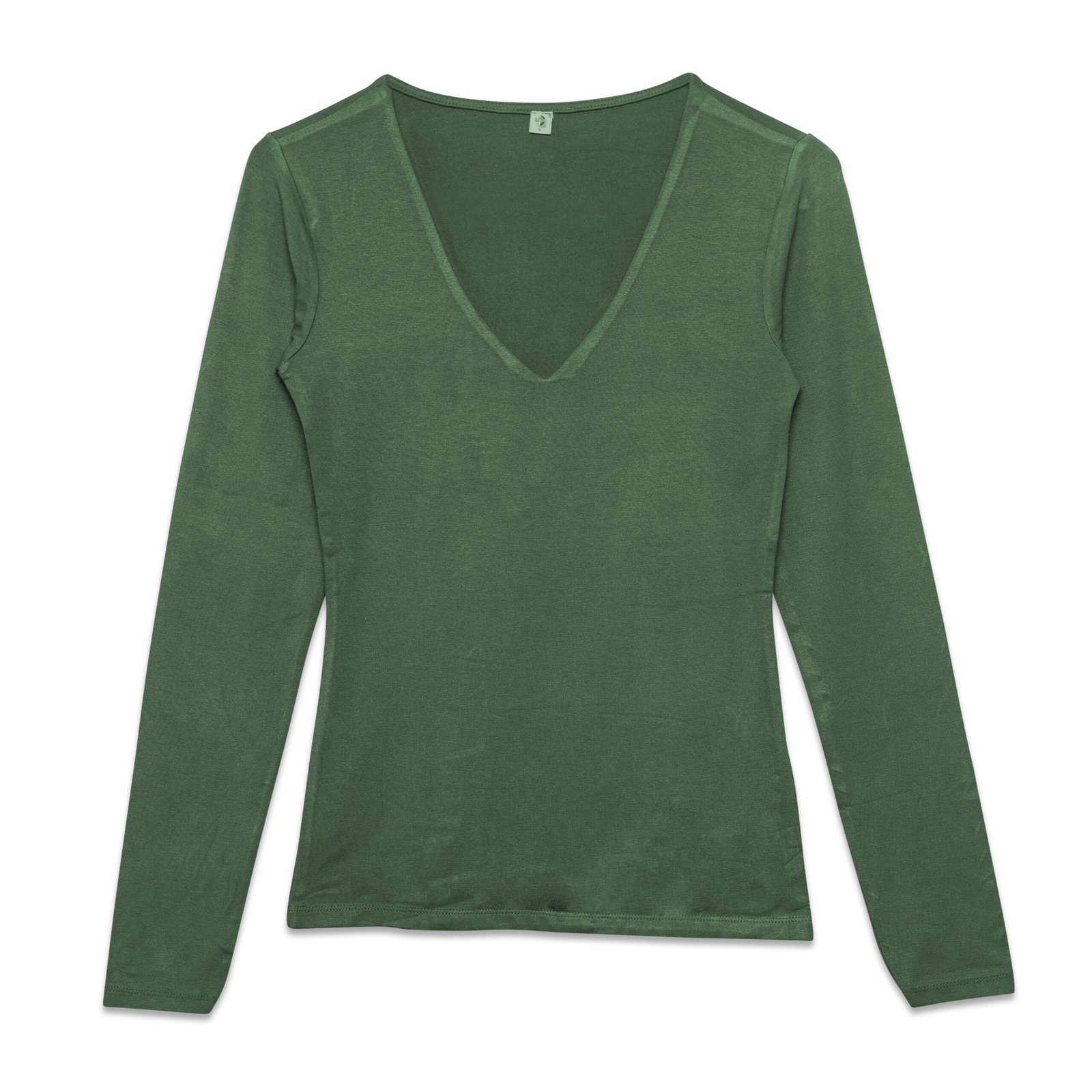 Body Fit Ladies T-Shirt V-Neck Full Sleeve