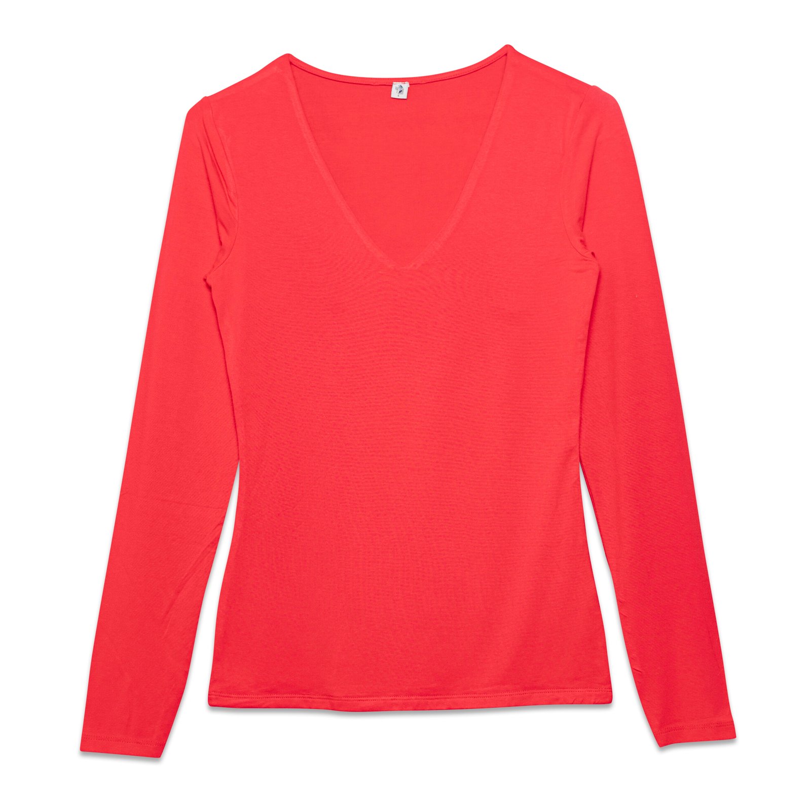 Body Fit Ladies T-Shirt V-Neck Full Sleeve