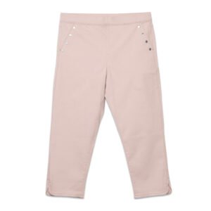 Elastic Waistband Four Quarter Ladies Gabardine Pants