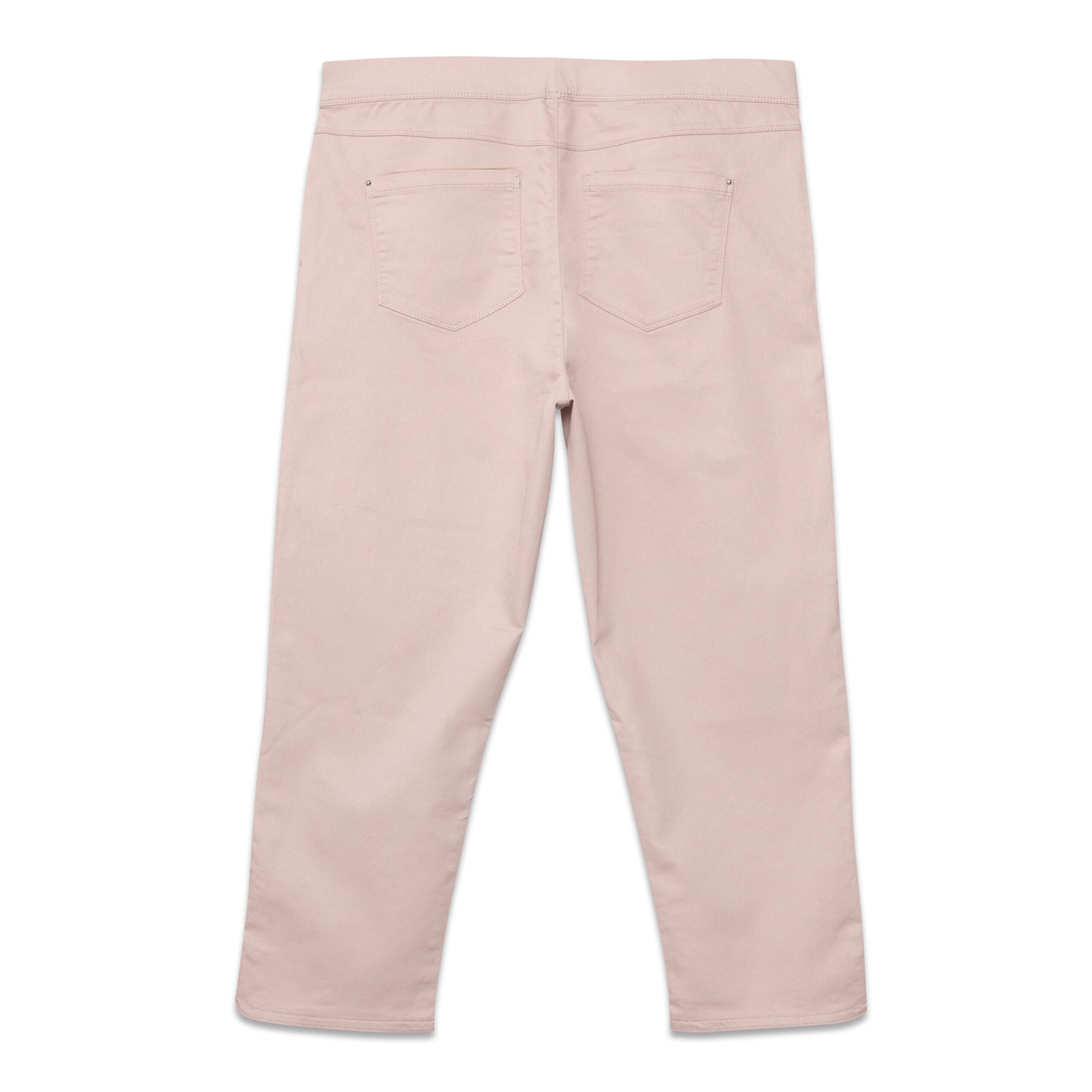 Elastic Waistband Four Quarter Ladies Gabardine Pants