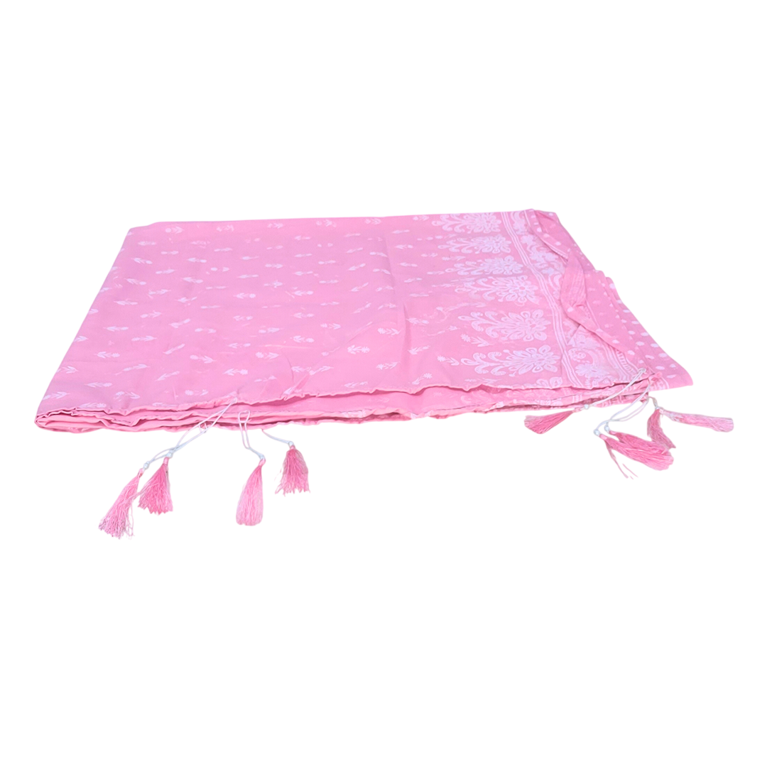 Elegant Karchupi 3pcs Dress Set I 🌸 Baby Pink