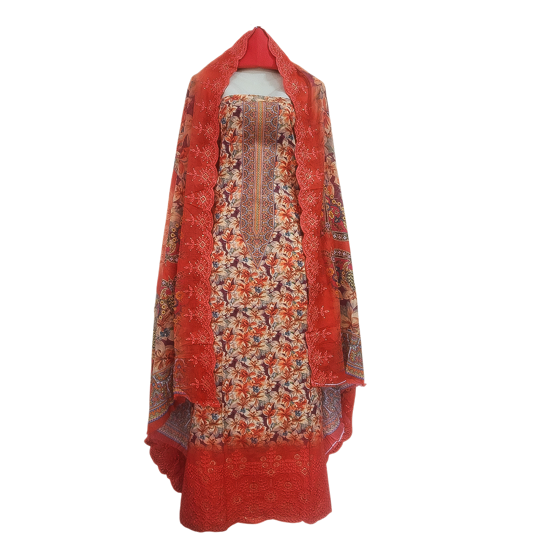 Marshal – Luxury Digital Printed 3 Piece Lawn Dress