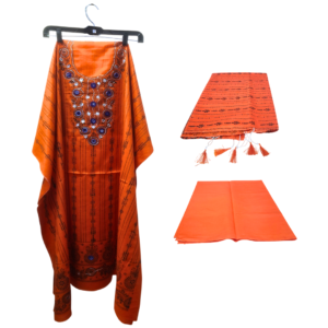 Elegant Karchupi 3pcs Dress Set I 🧡 Deep Orange