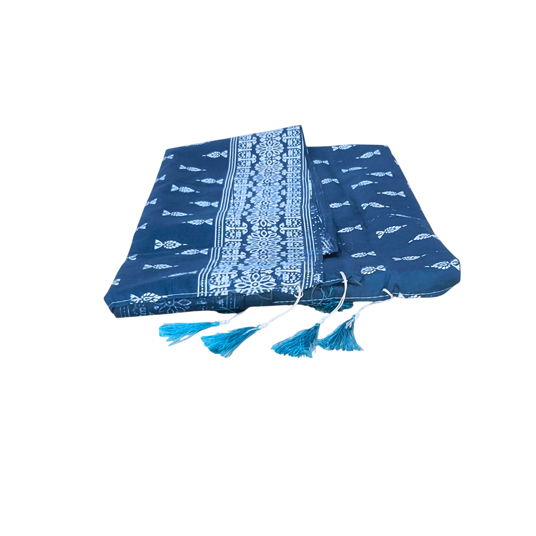 Elegant Karchupi 3pcs Dress Set I 💙 Greenish Blue