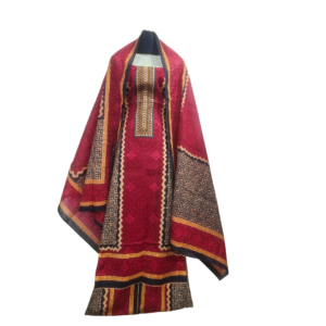 Maroon Zam Zam Kari Shuti 3piece – Premium Swiss Lawn