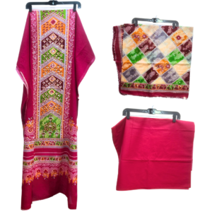 Lahori Dress for Women I Gold Color Stone ও মিরর ওয়ার্ক।