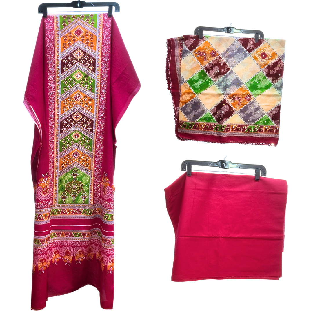 Lahori Dress for Women I Gold Color Stone ও মিরর ওয়ার্ক।