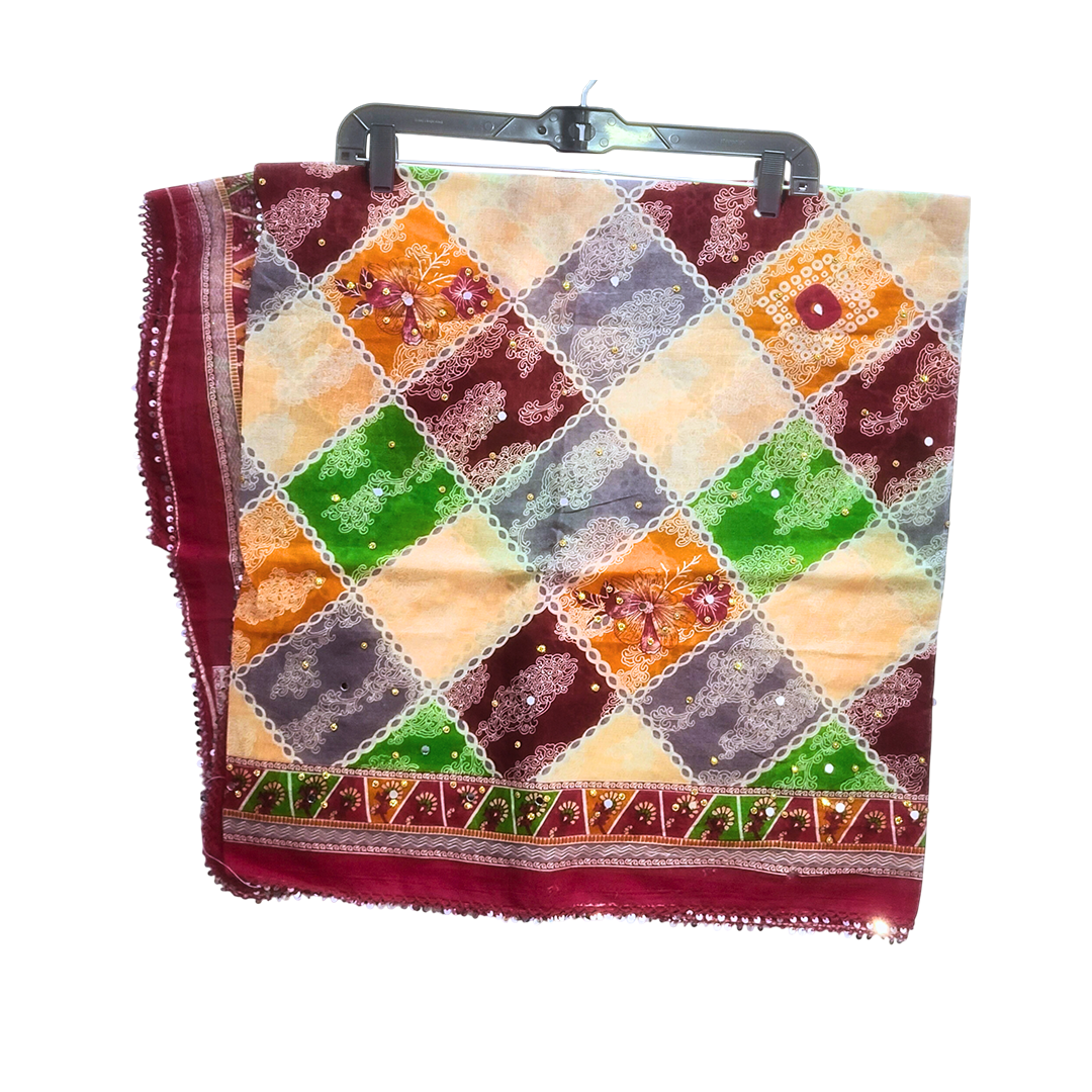 Lahori Dress for Women I Gold Color Stone ও মিরর ওয়ার্ক।