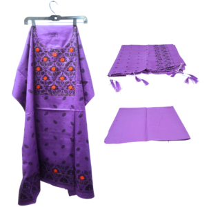 Elegant Karchupi 3pcs Dress Set I 💜 Purple