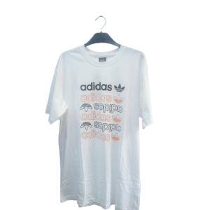 Adidas Logo Premium Cotton T-Shirt – White
