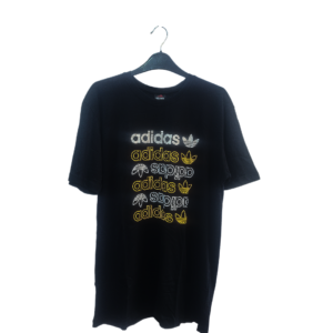 Adidas Logo Premium Cotton T-Shirt – Black