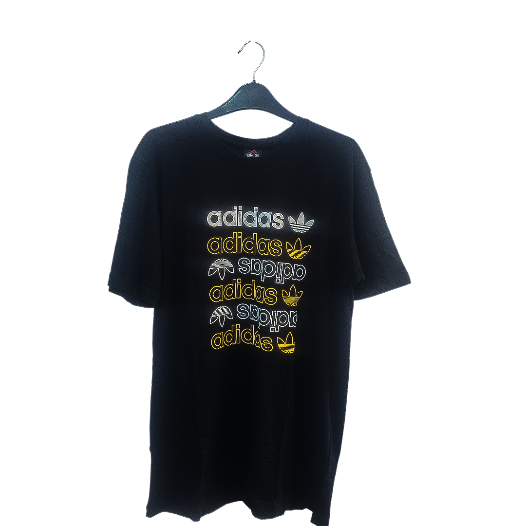 Adidas Logo Premium Cotton T-Shirt – Black