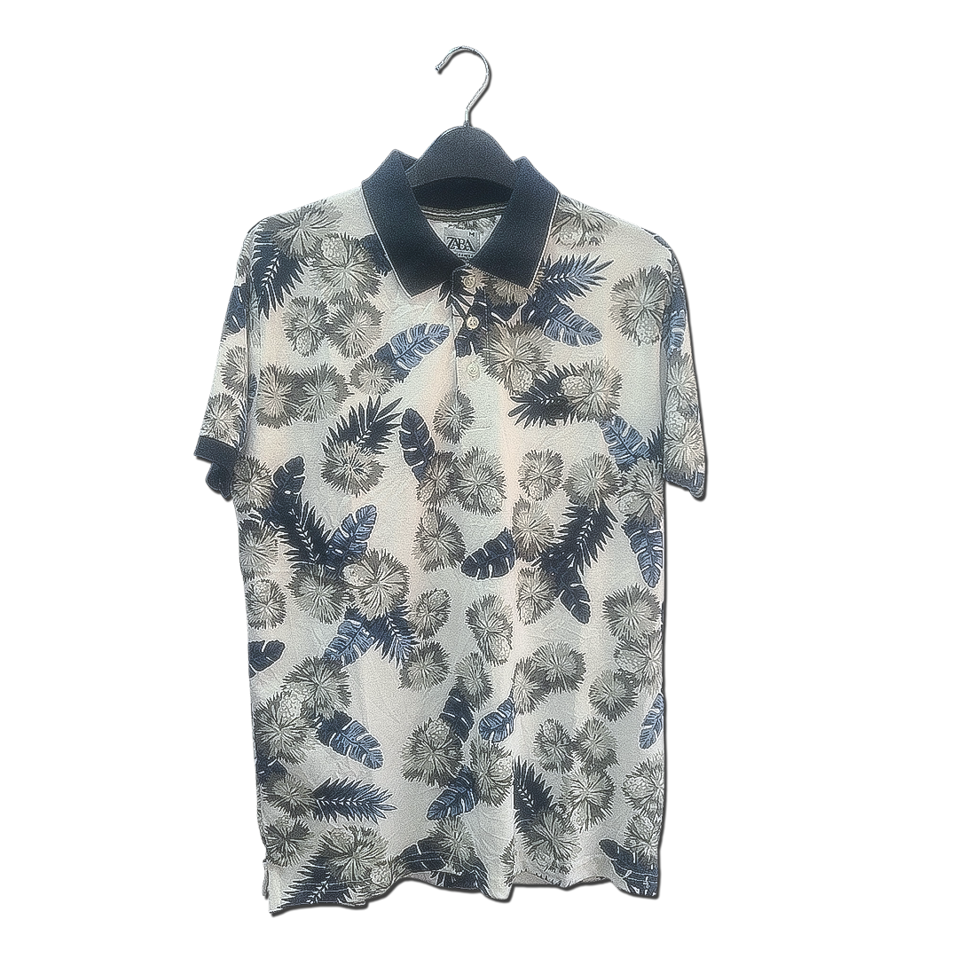 ZARA All Over Print Polo Shirt – Premium Smart Casual