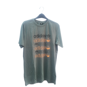 Adidas Logo Premium Cotton T-Shirt – Olive Green