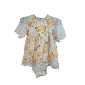 Yellow Orange Kids 2-Piece: The Floral Charm